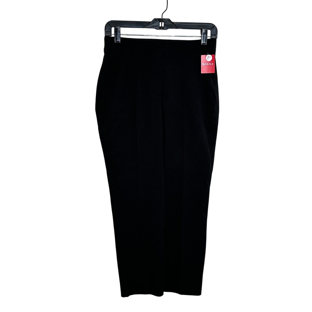 SPANX Polished Ankle Slim Classic Pants Size M Petite Black Career Casual Travel